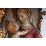 Madonna and Child in polychrome porcelain 1960s
