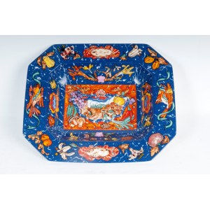 Porcelain tub-shaped pocket emptier second half of the 20th century