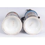 Reservist's mug, lot of five first quarter of the 20th century