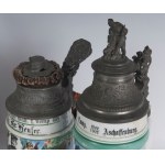 Reservist mug, lot of five first quarter of the 20th century