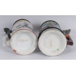 Reservist mug, lot of five first quarter of the 20th century