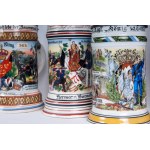 Reservist's mug, lot of five first quarter of the 20th century