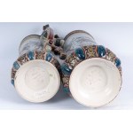 Lot of two beer mugs (Mettlach) late 19th century early 20th century