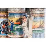 Reservist's mug, lot of five first quarter of the 20th century