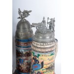 Reservist's mug, lot of five first quarter of the 20th century