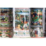 Reservist's mug, lot of five first quarter of the 20th century