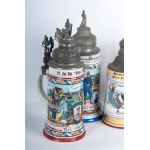 Boccale del riservista, lotto di quattro primo quarto del XX secolo