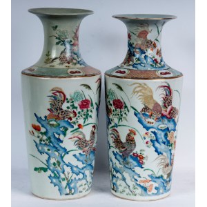 Pair of porcelain vases Far Eastern art, early Republic