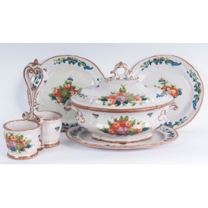 Set of thirteen knife plates Bassano del Grappa, 19th century