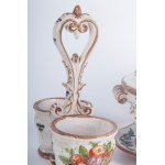 Set of thirteen knife plates Bassano del Grappa, 19th century