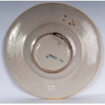 Polychrome ceramic pomp plate 1930s