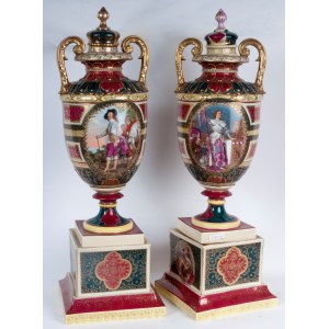 Pair of urn vases