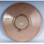 PAOLO RUBBOLI (attribuito a) (1838 - 1890) Polychrome ceramic pomp plate last quarter of the 19th century