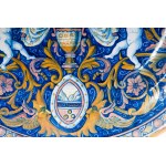 Pair of lustre ceramic pump plates 1930s