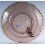 Pair of lustre ceramic pump plates 1930s