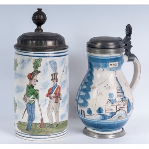 Lot of a beer mug and jug