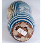 Polychrome ceramic pharmacy jar