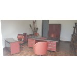 Umberto Mascagni (XX secolo - ) Red leather study late 1950s