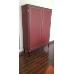 Umberto Mascagni (XX secolo - ) Red leather study late 1950s