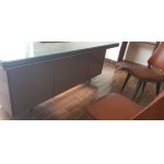 Umberto Mascagni (XX secolo - ) Red leather study late 1950s