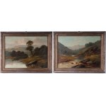 Lot of two landscapes late 19th early 20th century