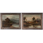 Lot of two landscapes late 19th early 20th century