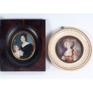 Lot of three female figures 19th/20th century