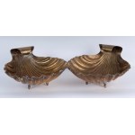 Pair of brass shell risers early 20th century