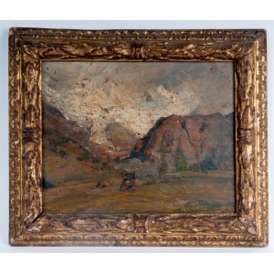 VITTORIO CAVALLERI (15/02/1860 - 22/05/1938) A glimpse of the Aosta Valley 1901