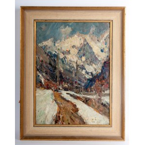 ALESSANDRO LUPO (Torino, 1876 - 1953) A glimpse of the Aosta Valley 1943