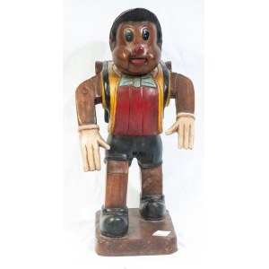 Pinocchio, polychrome wooden sculpture first half of the 20th century