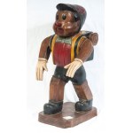 Pinocchio, polychrome wooden sculpture first half of the 20th century