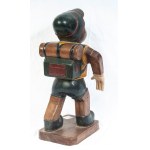 Pinocchio, polychrome wooden sculpture first half of the 20th century