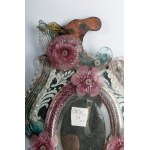 Lot of two Murano glass freestanding mirrors early 20th century