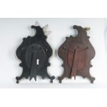 Lot of two Murano glass freestanding mirrors early 20th century