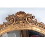 Lot of two gilded wooden wall mirrors late 19th - early 20th century