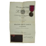 Second Republic, Bronze Cross of Merit with diploma, 1938 (311)