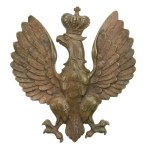 Old crowned eagle, bronze 105 x 95 mm (751)