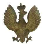 Old crowned eagle, bronze 105 x 95 mm (751)