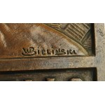 Plaque of Władysław Jagiełło, signed W. Bieliński (190)