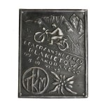 Motorcycle placard I TATRAŃSKI PLAKET ASSOCIATION TO ZAKOPANEGO 8-10 VI 46 (875)