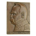 Second Polish Republic, MP Poster (Bronze, 90x70), J. Pilsudski in uniform 1930 (462)