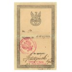 Legitimation [number 90] of the Commemorative Badge of the Lithuanian-Belarusian Front 1921 (860)