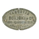 Company plate J. Rokicki, Warsaw 19th / 20th century. (945)