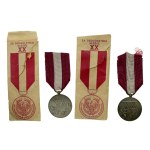 Second Republic, Medal for Long Service, XX years set of medals 2 pieces in original packaging (568)