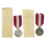 Second Republic, Medal for Long Service, XX years set of medals 2 pieces in original packaging (568)