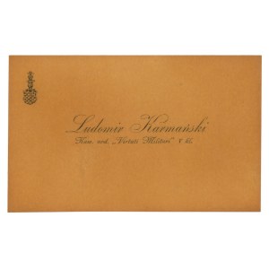 Business card Karmanski Ludomir, Knight of the Order of Virtuti Militari (273)