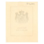 Slavutovo exlibris, rodový erb litovskej Pahonie pod korunou rodu Sanguszko (294)