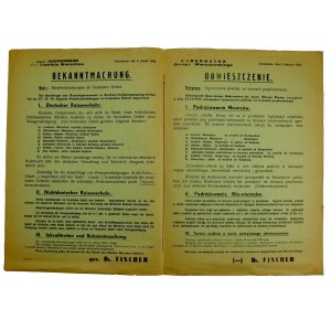 Bekanntmachung notice, Sochaczew 1945 (858)