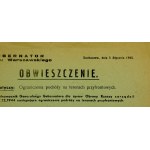 Bekanntmachung notice, Sochaczew 1945 (858)